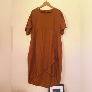 Linen/cotton Boho Midi Dress